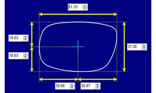 Sunglass Fix Ersatzgläser für Euro Zoom - 61mm Wide 