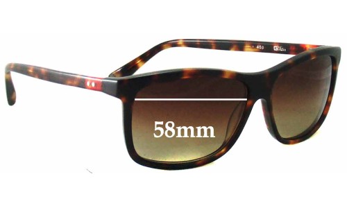 Sunglass Fix Ersatzgläser für Gigi  Barcelona Mod 403 - 58mm Wide 