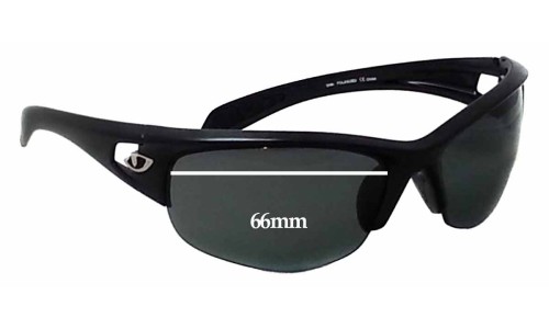 Sunglass Fix Replacement Lenses for Giro Semi Full - 66mm Wide 