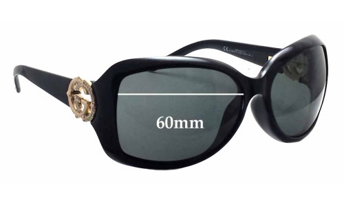 Sunglass Fix Lentes de Repuesto para Gucci GG3068/F/S - 60mm Wide 