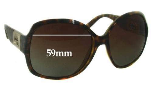 Sunglass Fix Replacement Lenses for Gucci GG3169/S - 59mm Wide 