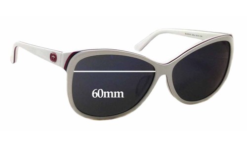 Sunglass Fix Replacement Lenses for Gucci GG3175/F/S - 60mm Wide 