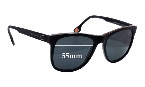 Sunglass Fix Ersatzgläser für Hugo Boss BO Sun Rx 07 - 55mm Wide 