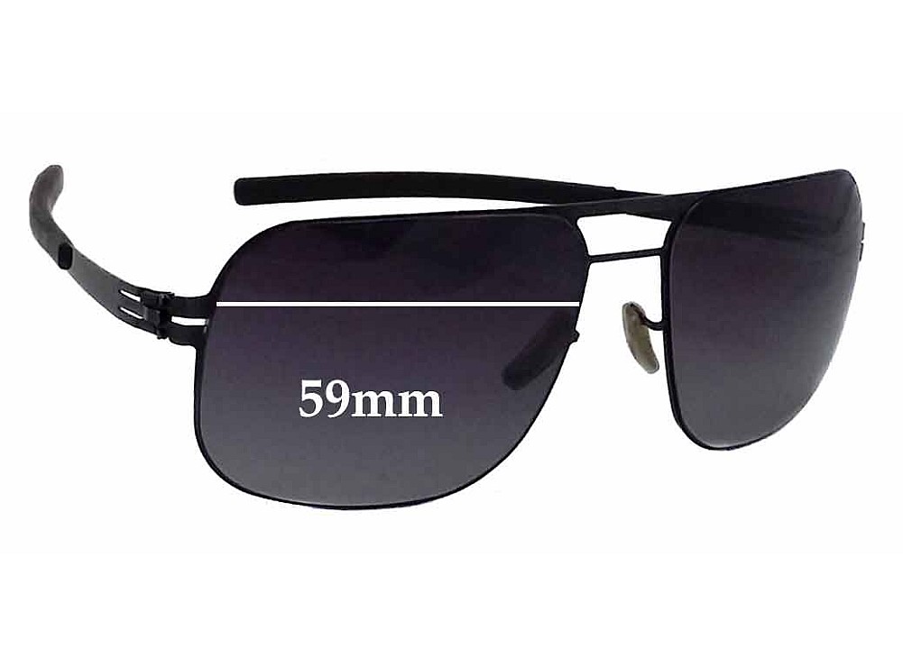 Sunglass Fix Lentes de Repuesto para IC! Berlin Alex - 59mm Wide Sunglass Fix Lentes de Repuesto para IC! Berlin Alex - 59mm Wide