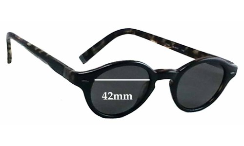 Sunglass Fix Replacement Lenses for John Varvatos V756 - 42mm Wide 