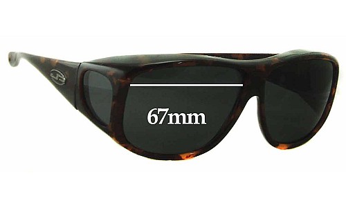 Sunglass Fix Replacement Lenses for Jonathan Paul 0914 - 67mm Wide 