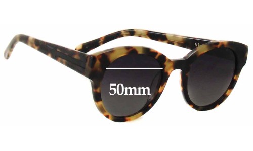 Sunglass Fix Replacement Lenses for Karen Walker Anywhere - 50mm Wide 