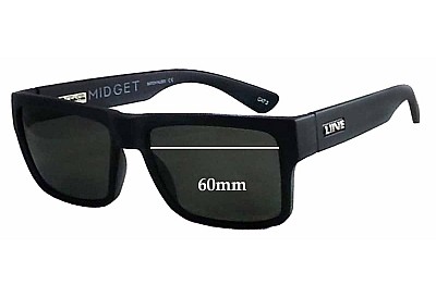 Liive Midget Lentes de Repuesto 60mm wide 