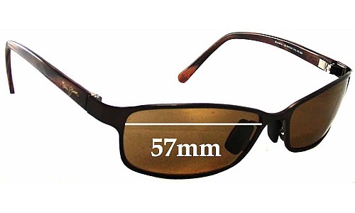 Sunglass Fix Lentilles de Remplacement pour Maui Jim MJ114 Shoreline - 57mm Wide 