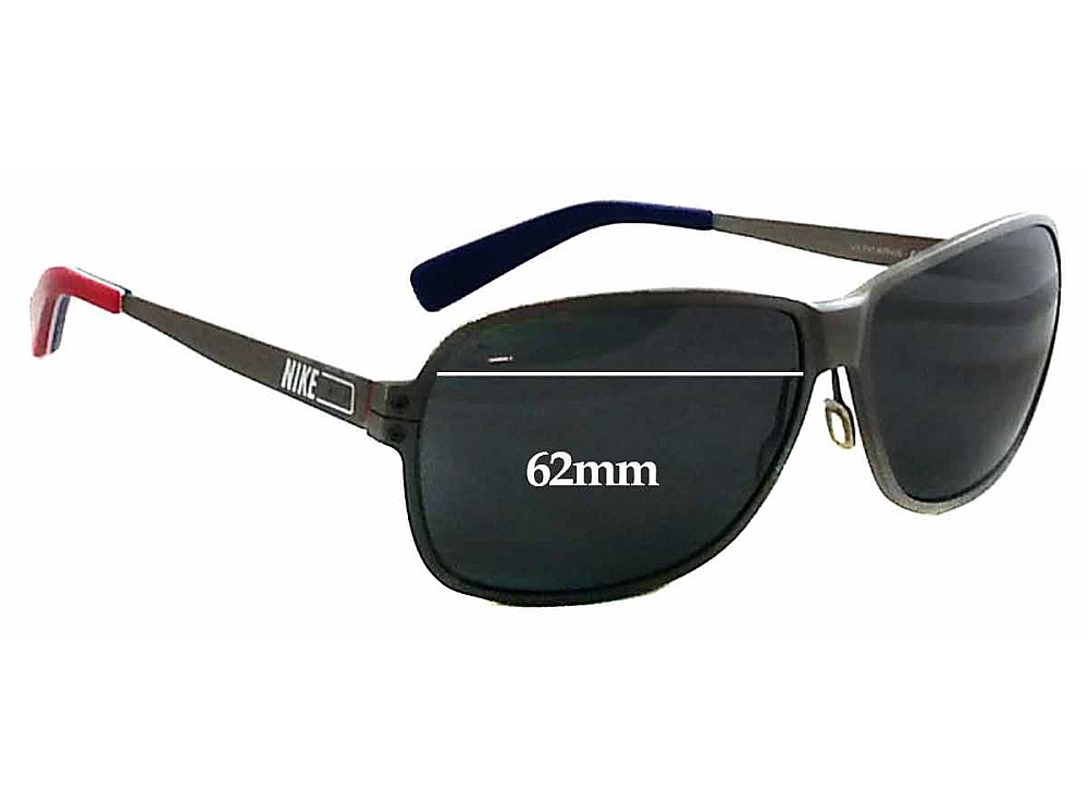 Sunglass Fix Replacement Lenses for Nike EV0626 Vintage 78 - 62mm Wide