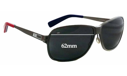 Sunglass Fix Replacement Lenses for Nike EV0626 Vintage 78 - 62mm Wide 