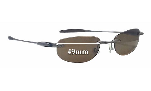 Sunglass Fix Ersatzgläser für Oakley Rimless - 49mm Wide 