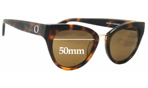 Sunglass Fix Lentilles de Remplacement pour Oroton  Cecile - 50mm Wide 