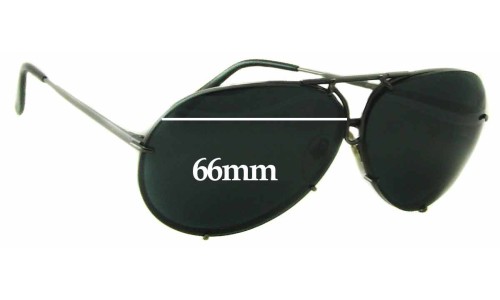 Porsche Design P8478 Replacement Sunglass Lenses - 66mm Wide 