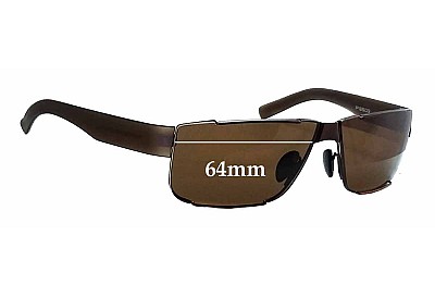 Porsche P 8509 Replacement Lenses 64mm wide 