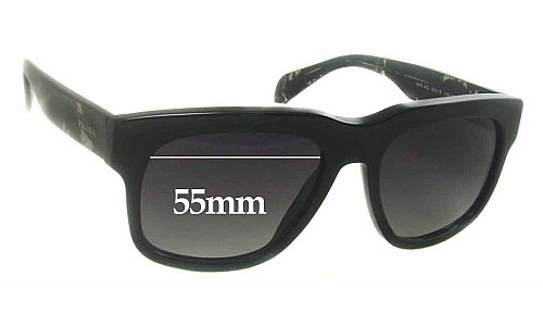 Sunglass Fix Lentes de Repuesto para Prada SPR14Q - 55mm Wide 