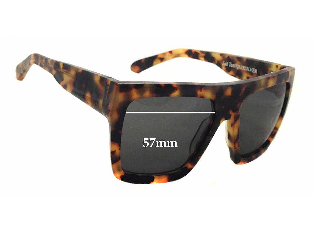 Sunglass Fix Replacement Lenses for Quiksilver Velvet Skull Machina - 57mm Wide Sunglass Fix Replacement Lenses for Quiksilver Velvet Skull Machina - 57mm Wide