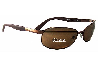 Ray-Ban RB3245 Replacement Lenses 61mm wide 