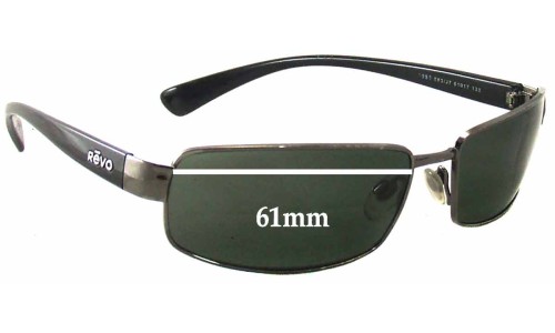 Sunglass Fix Lentes de Repuesto para Revo 3058 - 61mm Wide 
