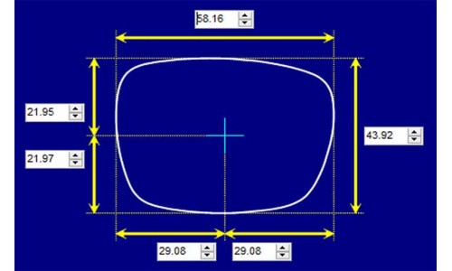 Sunglass Fix Replacement Lenses for Reiss Max - 58mm Wide 