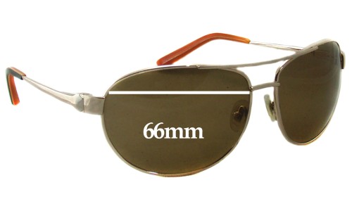 Sunglass Fix Lentes de Repuesto para S4 S4 JP Aviator - 66mm Wide 