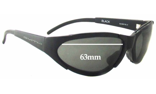 Sunglass Fix Lentilles de Remplacement pour Smith Slider SL-2 - 63mm Wide 