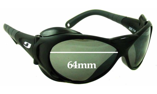 Sunglass Fix Replacement Lenses for Julbo Explorer L - 64mm Wide 