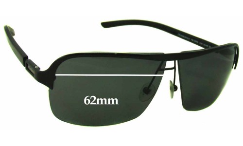 Sunglass Fix Lentilles de Remplacement pour Yves Saint Laurent YSL2115/S - 62mm Wide 