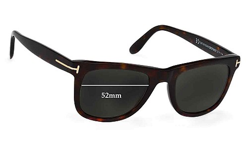 Tom Ford Leo TF0336 Lentilles de Remplacement 52mm wide 