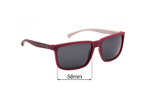 Arnette Stripe AN4251 Replacement Sunglass Lenses- 58mm wide 