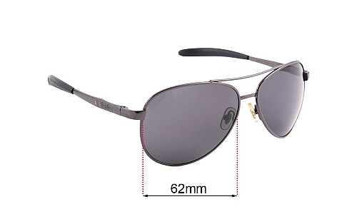 Sunglass Fix Replacement Lenses for Ray-Ban RB8327 - 62mm Wide 