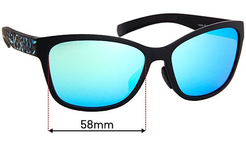 Sunglass Fix Replacement Lenses for Adidas A428 Excalate - 58mm Wide Adidas A428 Excalate Replacement Lenses 58mm wide