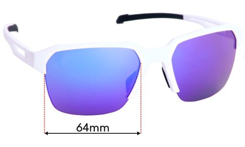 Sunglass Fix Ersatzgläser für Adidas AD51 Xpulsor - 64mm Wide Adidas AD51 Xpulsor Ersatzlinsen 64mm wide