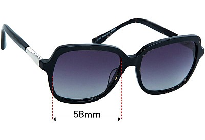 Alex Perry AP Sun Rx 45 Replacement Lenses 58mm wide 