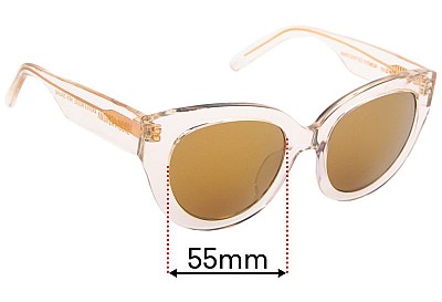 Andrea Moore Flash Bright  Replacement Lenses 55mm wide 