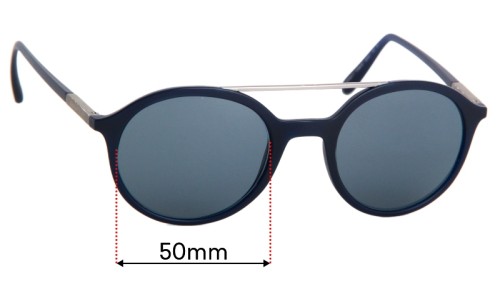Sunglass Fix Replacement Lenses for Giorgio Armani AR 8077  - 50mm Wide 