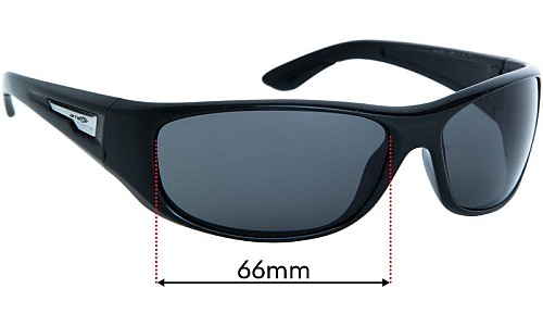 Arnette Freezer AN4155  Replacement Lenses 66mm wide 