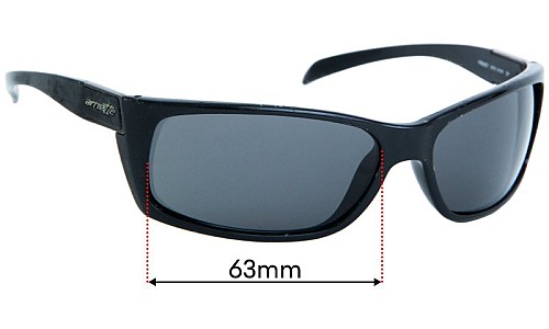 Sunglass Fix Replacement Lenses for Arnette Frenzy AN4101 - 63mm Wide 