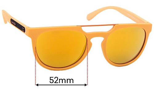 Sunglass Fix Replacement Lenses for Arnette Woodward AN4237 - 52mm Wide 
