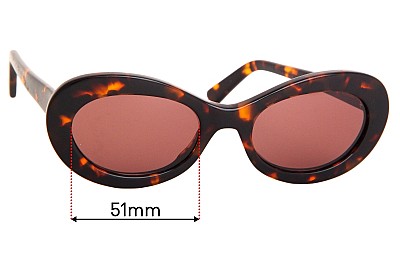 Auor Paloma Replacement Lenses 51mm wide 