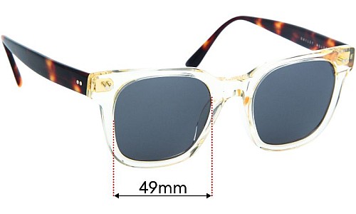 Sunglass Fix Ersatzgläser für Bailey Nelson  Dustin - 49mm Wide 