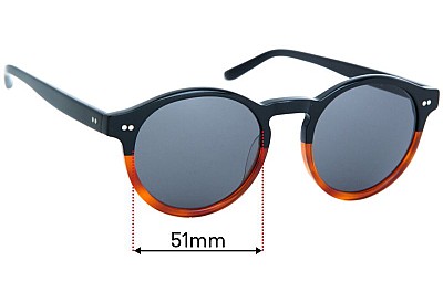 Bailey Nelson  Tyler Replacement Lenses 51mm wide 