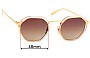 Sunglass Fix Replacement Lenses for Bailey Nelson  Reba - 48mm Wide 