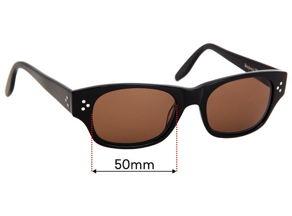 Sunglass Fix Ersatzgläser für Benjamin Whatts Workaholic Raven - 50mm Wide Sunglass Fix Ersatzgläser für Benjamin Whatts Workaholic Raven - 50mm Wide
