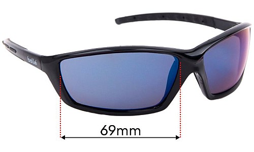Bolle Prowler Replacement Lenses 69mm wide 
