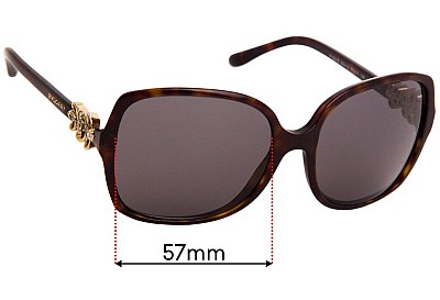 Bvlgari 8120-B Lentes de Repuesto 57mm wide 