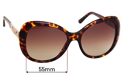 Bvlgari 8199-B Lentes de Repuesto 55mm wide 