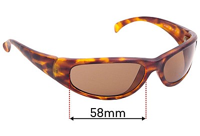 Calvin Klein CK3001 Replacement Lenses 58mm wide 