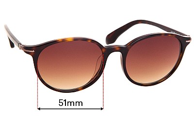 Calvin Klein CK5833KS  Replacement Lenses 51mm wide 