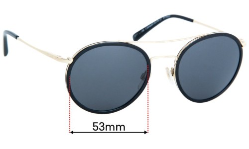 Sunglass Fix Replacement Lenses for Carla Zampatti Sun Rx 13 - 53mm Wide 